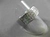 ESTATE LARGE 5.04CT PRINCESS CUT DIAMOND 18K WHITE GOLD ANNIVERSARY RING #20596