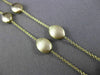 ESTATE 14KT YELLOW GOLD SHINY & MATTE OVAL LINK BY THE YARD NECKLACE BEAUTIFUL
