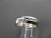 ANTIQUE 14K WHITE GOLD 3D FILIGREE ETERNITY WEDDING ANNIVERSARY RING BAND #18954