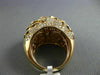 ESTATE LARGE 3.76CT ROUND DIAMOND 18KT ROSE GOLD 3D MULTI SHELL CLUSTER FUN RING