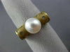 ESTATE .17CT DIAMOND & AAA SOUTH SEA PEARL 14KT YELLOW GOLD 3D ETOILE FUN RING