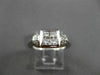 ESTATE WIDE .75CT DIAMOND 18KT WHITE GOLD INVISIBLE PRINCESS SQUARE RING #22114