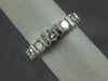 ESTATE WIDE .74CT DIAMOND 14K WHITE GOLD 5 STONE CHANNEL ANNIVERSARY RING #22470
