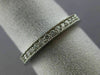 ESTATE .20CT DIAMOND 14KT WHITE GOLD 3D CLASSIC WEDDING ANNIVERSARY RING #19625
