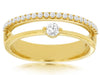 .30CT DIAMOND 14KT YELLOW GOLD 3D SOLITAIRE ENGAGEMENT WEDDING ANNIVERSARY RING