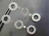 ESTATE 1.30CT DIAMOND 18K WHITE GOLD 3D CIRCLE OF LIFE FILIGREE HANGING EARRINGS