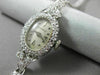 ANTIQUE 1.76CT OLD MINE DIAMOND 14K WHITE GOLD OVAL MICHAELS WATCH PRETTY #20475