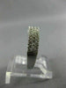 .50CT DIAMOND 14KT WHITE GOLD MULTI ROW FILIGREE SEMI ETERNITY ANNIVERSARY RING