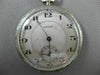 ANTIQUE 14KT WHITE GOLD FILIGREE HOWARD POCKET WATCH FROM LATE 1800'S #17579