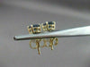 ESTATE 1.20CT AAA SAPPHIRE 14KT YELLOW GOLD SOLITAIRE OVAL STUD EARRINGS #22317