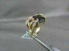 ESTATE WIDE 14KT YELLOW 13.07CT SMOKEY TOPAZ & DIAMOND FLOWER COCKTAIL RING
