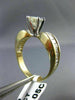 ESTATE 1.93CT DIAMOND 14KT WHITE & YELLOW GOLD MARQUISE ENGAGEMENT RING #21644