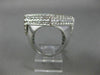 EXTRA LARGE 6.50CT ROUND & PRINCESS DIAMOND 18K WHITE GOLD SQUARE INVISIBLE RING