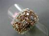 ESTATE EXTRA LARGE 5.04CT DIAMOND 18K WHITE & ROSE GOLD WEDDING ANNIVERSARY RING