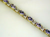 4.67CT DIAMOND & AAA TANZANITE 14KT YELLOW GOLD 3D OVAL & ROUND TENNIS BRACELET