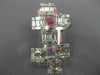 EXTRA LARGE 1.18CT ROUND & BAGUETTE DIAMOND 18KT WHITE GOLD 3D MULTI SQUARE RING