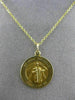 ESTATE 14KT YELLOW GOLD CIRCULAR SAINT JUDE THADDEUS PRAY FOR US PENDANT #25010