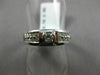 ESTATE .72CT ROUND DIAMOND 14KT WHITE GOLD SEMI BEZEL SOLITAIRE MENS PINKY RING