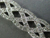 ESTATE WIDE 4CT DIAMOND 14KT WHITE GOLD 3D OPEN INFINITY X LOVE TENNIS BRACELET