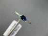 .45CT DIAMOND & AAA OVAL SAPPHIRE 14K WHITE GOLD CLASSIC FRIENDSHIP PROMISE RING