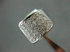 ESTATE LARGE .80CT ROUND CUT DIAMOND 14KT WHITE GOLD PAVE BELT FUN RING #21298