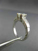 ESTATE EGL 1.70CT PRINCESS DIAMOND 14K WHITE GOLD CLASSIC ENGAGEMENT RING #25520