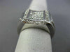 ESTATE 1.75CT ROUND & PRINCESS DIAMOND 14KT WHITE GOLD 3D HANDCRAFTED MENS RING