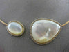 ESTATE 1.10CT DIAMOND 14KT ROSE GOLD MOTHER OF PEARL MULTI SHAPE CHOKER NECKLACE