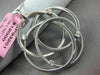 ESTATE LARGE .16CT DIAMOND 14KT WHITE GOLD MULTI CIRCLE FLOWER FLOATING PENDANT