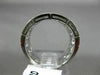 ESTATE WIDE 1.36CT MULTI COLOR DIAMOND 14KT WHITE GOLD HEXAGON ANNIVERSARY RING