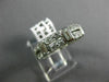 ANTIQUE WIDE 1.69CT DIAMOND PLATINUM 3D ETERNITY WEDDING ANNIVERSARY RING #21351