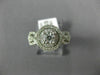 ESTATE LARGE 1.0CT 14K WHITE GOLD DOUBLE HALO SOLITAIRE INFINITY ENGAGEMENT RING