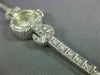 ANTIQUE CROTON .72CT OLD MINE DIAMOND 14KT WHITE GOLD 3D ART DECO WATCH #2208