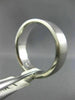 ESTATE WIDE .18CT PRINCESS CUT DIAMOND 14K WHITE GOLD SOLITAIRE MEN'S RING #2438