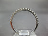 ESTATE .33CT DIAMOND 18KT WHITE GOLD 3D ROUND 2mm SEMI ETERNITY ANNIVERSARY RING