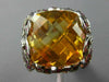 EXTRA LARGE 24.06CT DIAMOND CITRINE & RUBY 14KT WHTIE GOLD 3D BUTTERFLY FUN RING