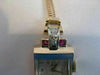 ANTQUE OLD EURO MINE CUT DIAMOND RUBY 14K WHITE ROSE GOLD MIDO WATCH 6.5" #19744