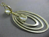 ESTATE LARGE AAA MOON STONE 14KT YELLOW GOLD MULTI OVAL CLIP ON HANGING EARRINGS