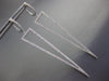 EXTRA LARGE 1.02CT DIAMOND 18KT WHITE GOLD ELONGATED TRIANGULAR HANGING EARRINGS