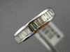 ESTATE .62CT BAGUETTE DIAMOND 14KT WHITE GOLD 3D SEMI ETERNITY ANNIVERSARY RING
