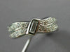 ANTIQUE 1.58CT OLD MINE DIAMOND PLATINUM DOUBLE WAVE ETERNITY FUN RING #18829