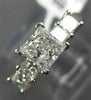 ESTATE 1.31CT PRINCESS DIAMOND 14K WHITE GOLD CLASSIC FIVE STONE ENGAGEMENT RING