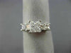 ESTATE 1.31CT PRINCESS DIAMOND 14K WHITE GOLD CLASSIC FIVE STONE ENGAGEMENT RING