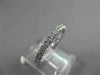 ESTATE .60CT DIAMOND 14KT WHITE GOLD ROUND STONE ETERNITY ENGAGEMENT RING #21626