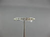 ESTATE 1.0CT DIAMOND 14KT WHITE GOLD 3D ETERNITY WEDDING ANNIVERSARY RING #22435