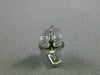 ESTATE .22CT DIAMOND 14KT WHITE GOLD 3D CLASSIC JOURNEY HANGING STUD EARRINGS