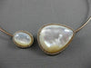 ESTATE 1.10CT DIAMOND 14KT ROSE GOLD MOTHER OF PEARL MULTI SHAPE CHOKER NECKLACE
