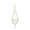.34CT DIAMOND 14K YELLOW GOLD 3D ROUND CHANDELIER LEVERBACK FUN HANGING EARRINGS
