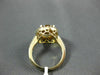 ESTATE LARGE 6.30CT DIAMOND & YELLOW TOPAZ 14K YELLOW GOLD 3D OVAL FILIGREE RING