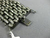 ESTATE EXTRA LARGE 35.47CT DIAMOND & AAA SAPPHIRE 18K BLACK GOLD TENNIS BRACELET